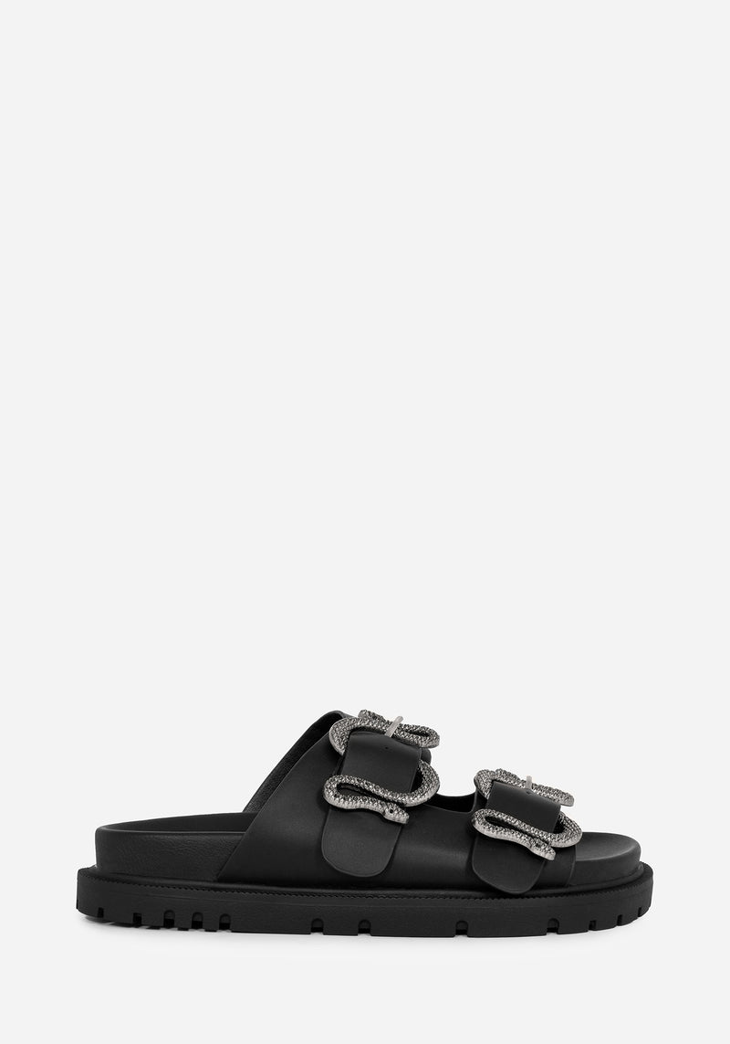 Mamba Snake Buckle Sandals