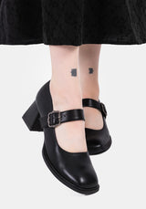 Hina Floral Buckle Mary Jane Shoes