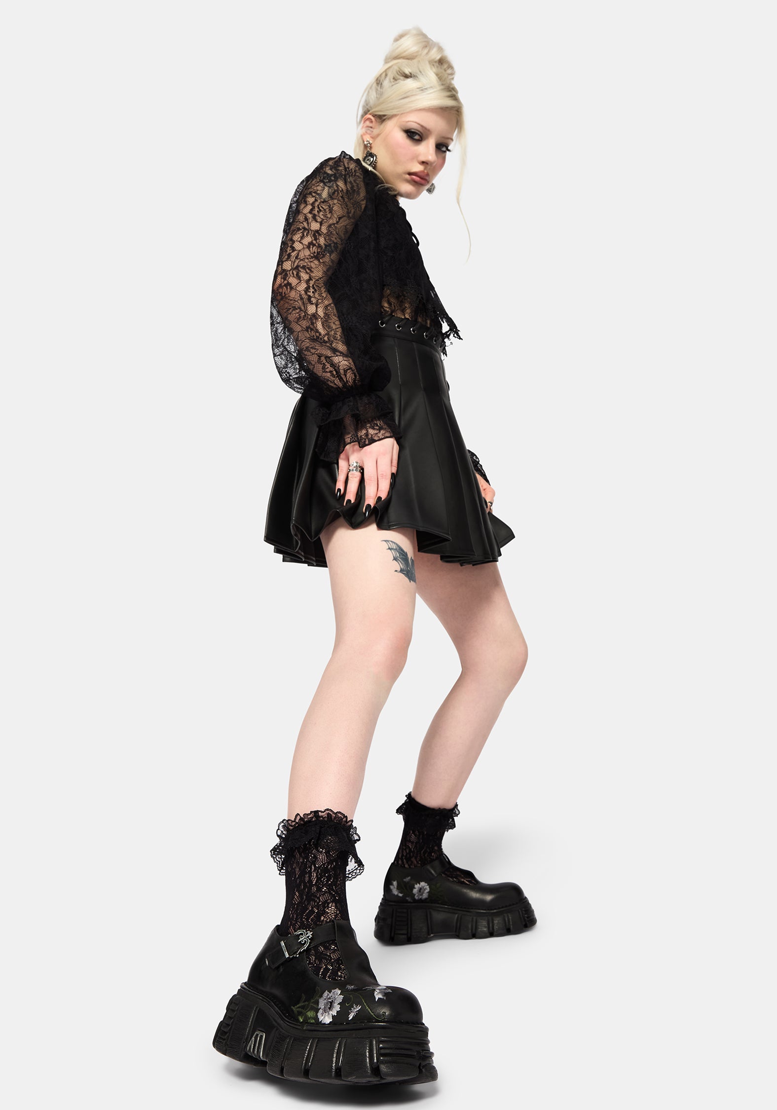 Disturbia x New Rock Aurelia Mary Janes