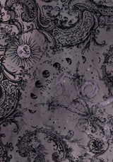 Gaia Celestial Print Chiffon Maxi Dress