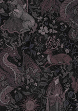 Haunt Medieval Printed Asymmetric Midaxi Skirt