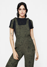 Taddea Cotton Relaxed Tie Detail Jumpsuit