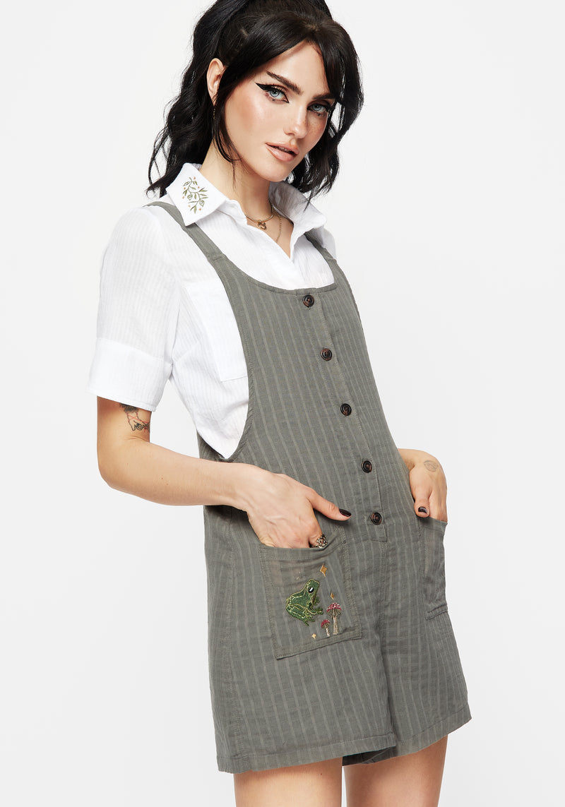 Koax Cotton Check Embroidered Button Up Shirt