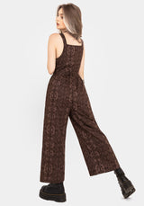 Fianna Wide Leg Jumpsuit - Brown