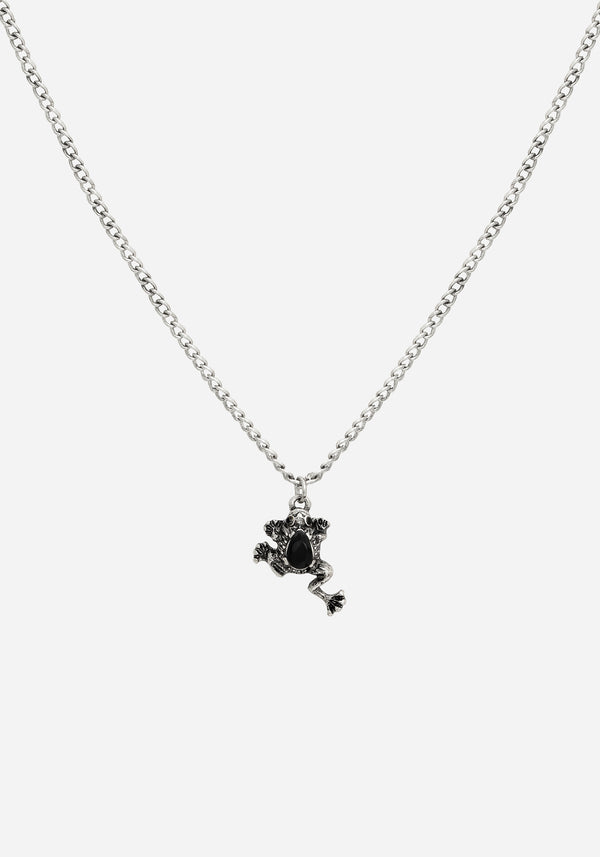 Bheki Frog Pendant Necklace