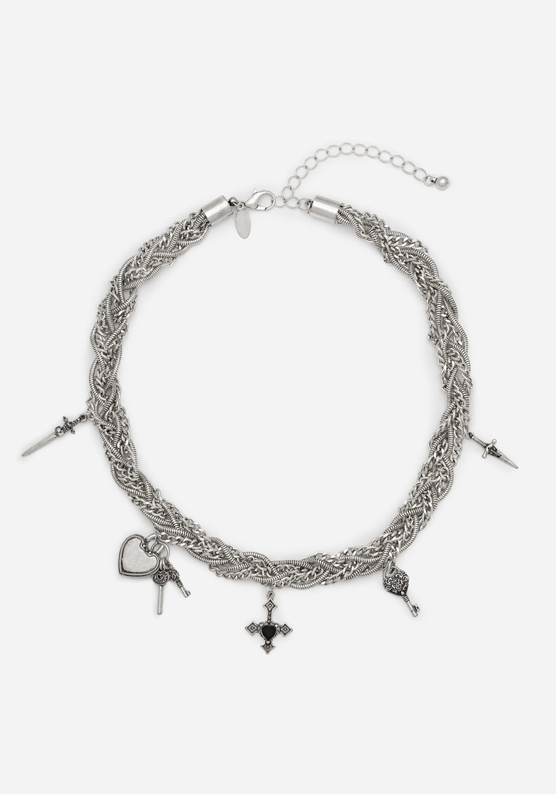Eilir Twisted Vintage Charm Necklace