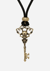 Genesta Skull Key Cord Necklace