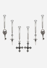 Eilir Twisted Vintage Charm Hoops Set