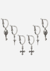 Eilir Twisted Vintage Charm Hoops Set