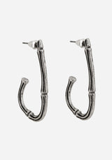 Bones Charm Hoop Earrings