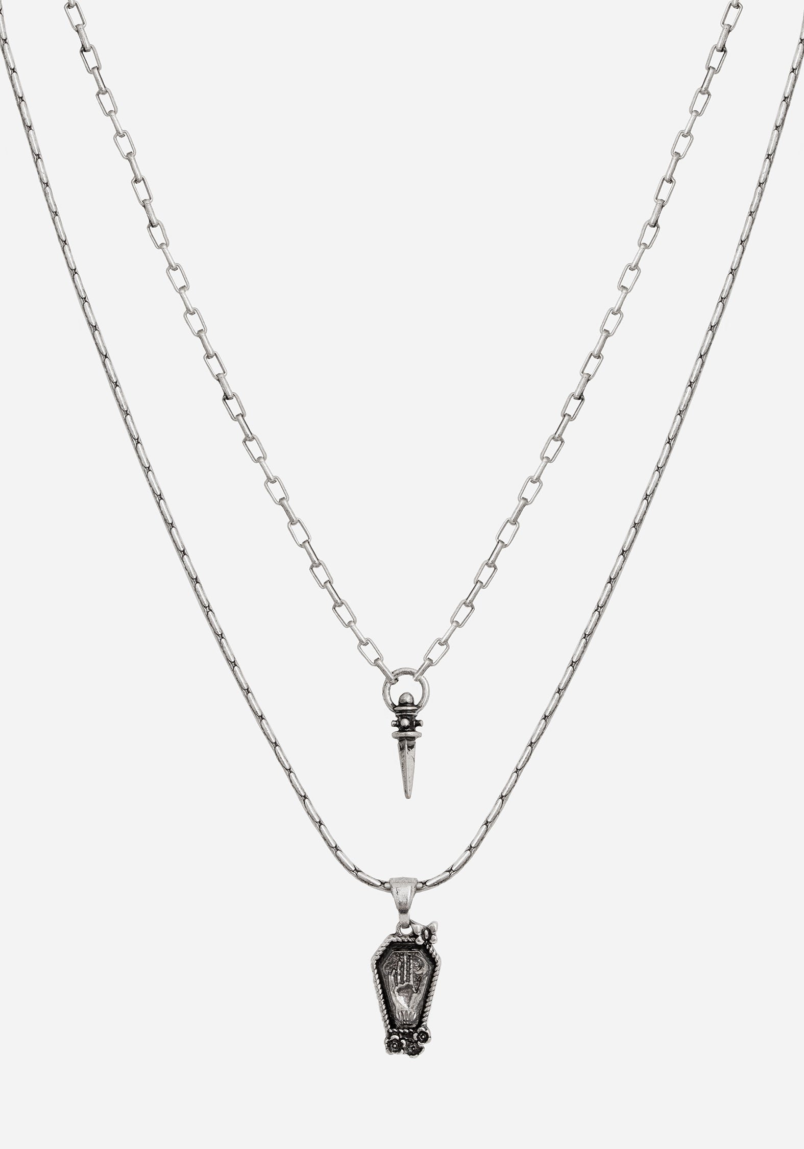 Arbor Coffin Pendant Necklace