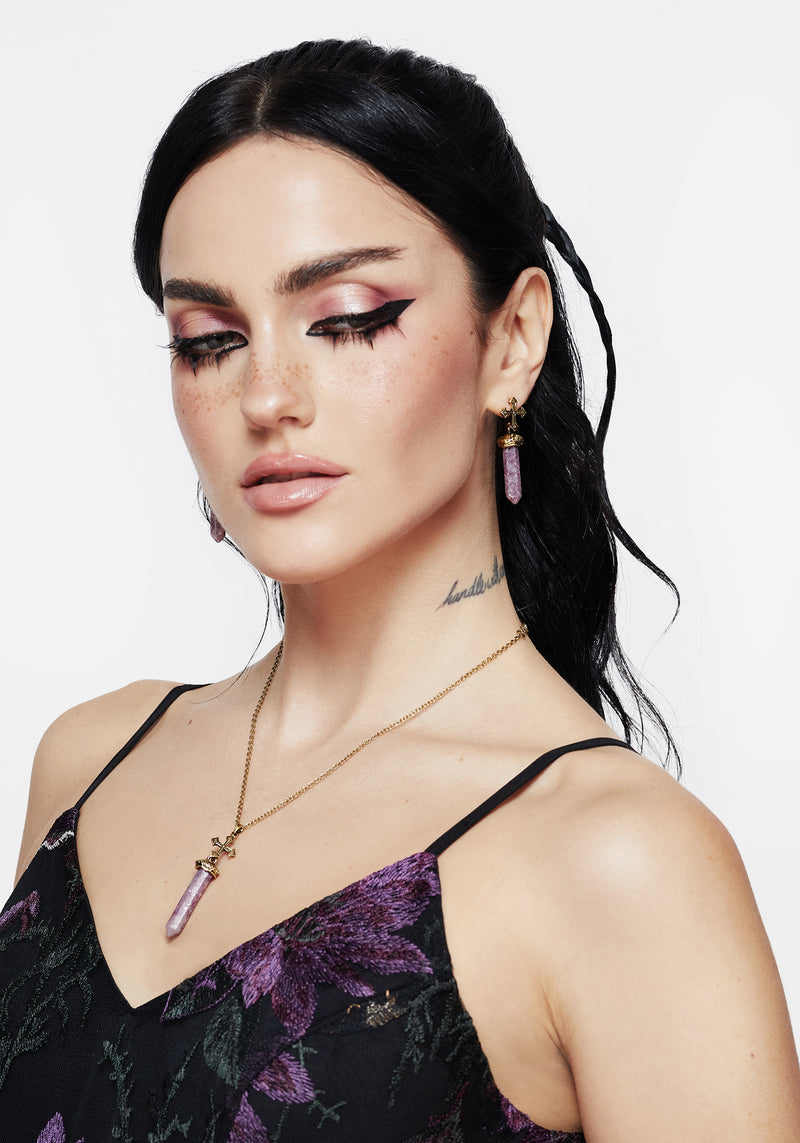 Vallum Cross Shard Earrings