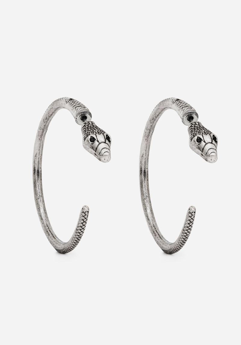 Ramona Snake Hoop Earrings