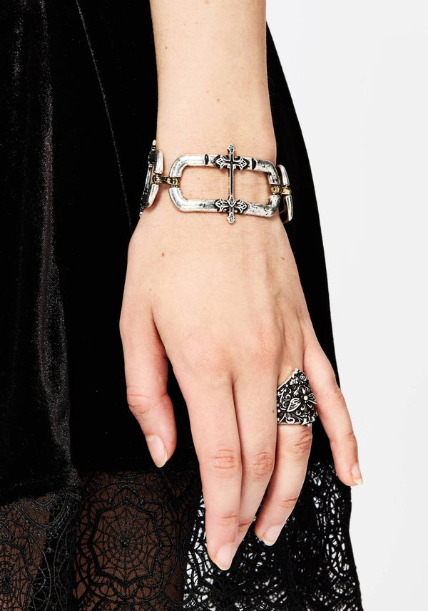 Electra Cross Link Chain Bracelet