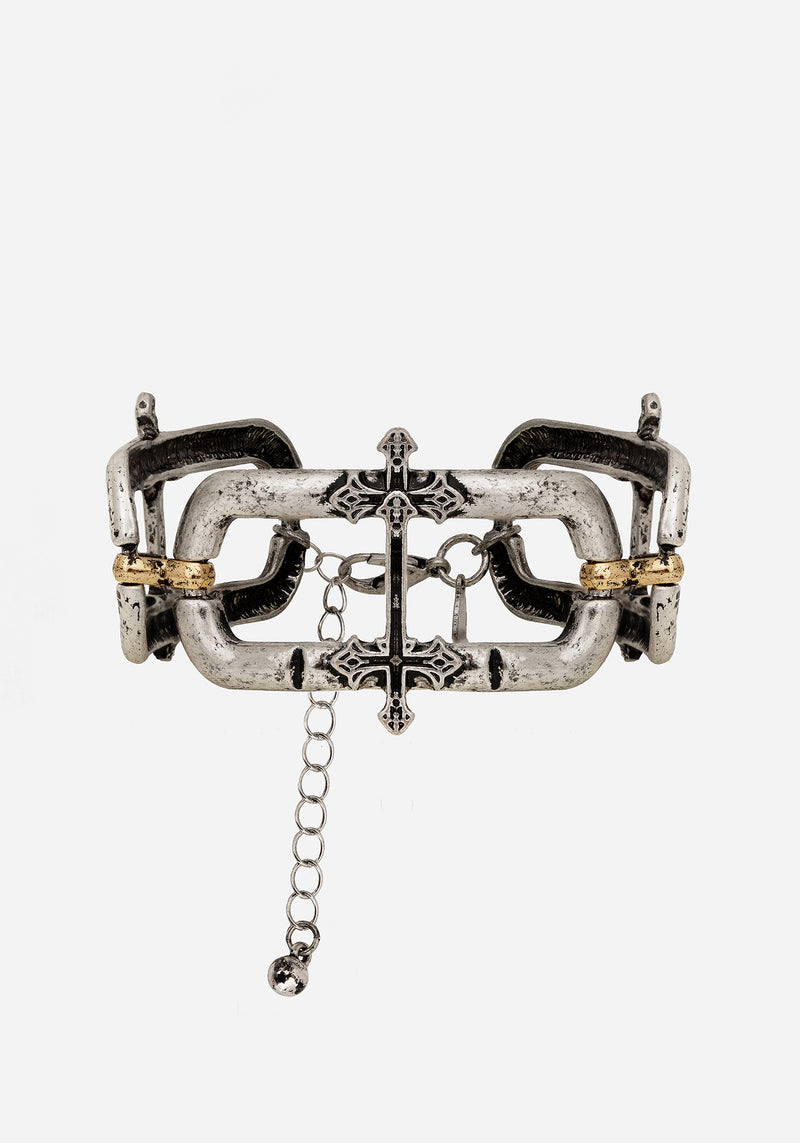 Electra Cross Link Chain Bracelet