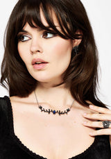 Widdershins Dark Rose Necklace