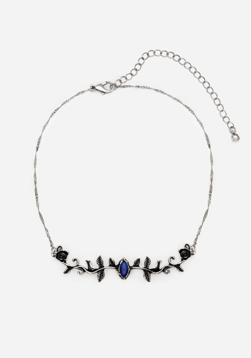 Widdershins Dark Rose Necklace