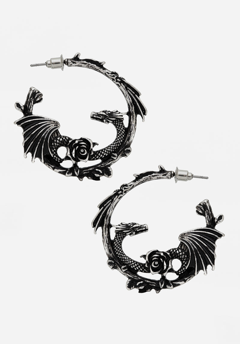 Petra Dragon Hoop Earrings