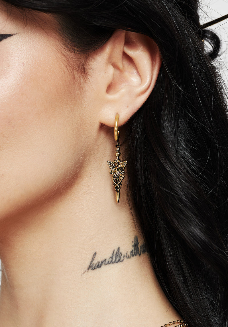 Maypole Fairy Dagger Drop Earrings