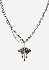 Rowan Moth Mixed Chain Necklace