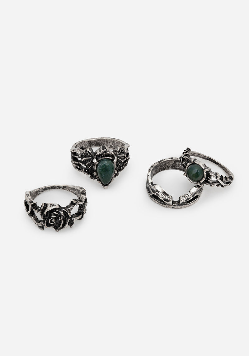 Petra Dragon Ring Set