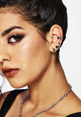 Moira Skull Stud Earrings Set