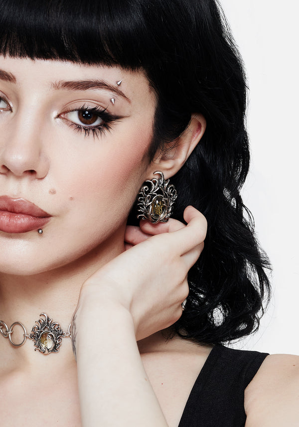 Marte Trapped Flower Earrings