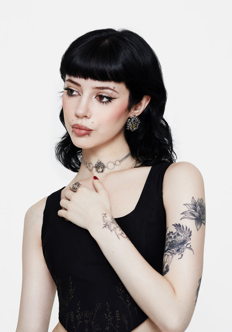 Marte Trapped Flower Earrings