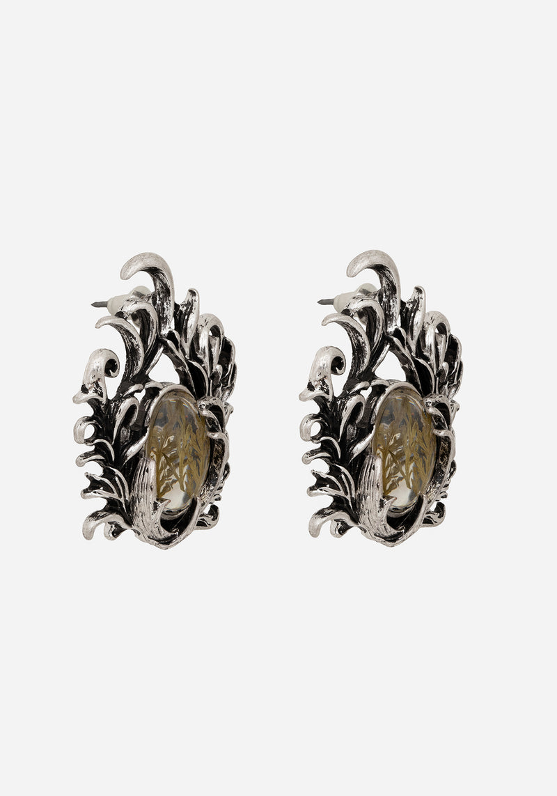 Marte Trapped Flower Earrings