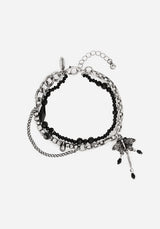 Rowan Moth Mixed Chain Bracelet