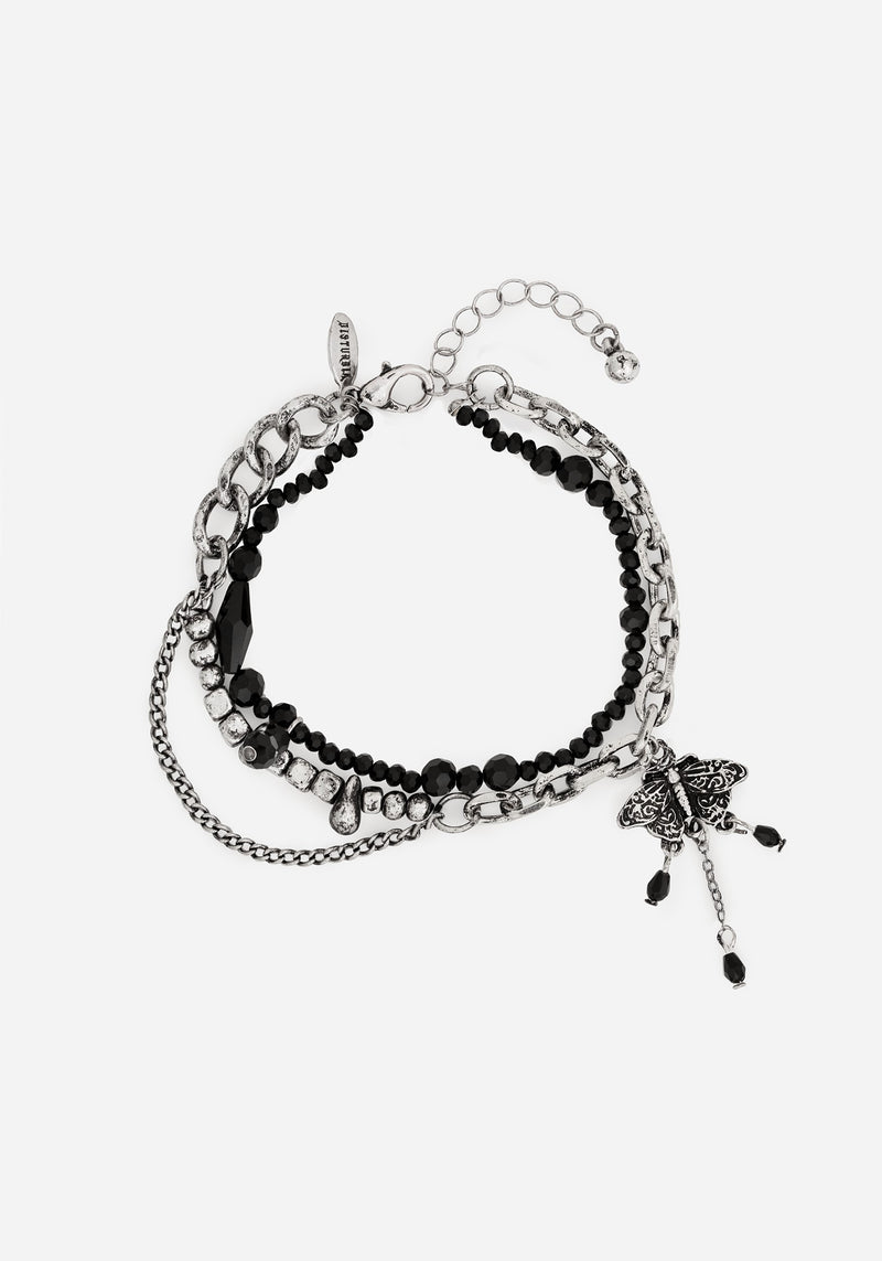 Rowan Moth Mixed Chain Bracelet