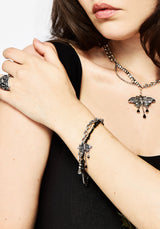 Rowan Moth Mixed Chain Bracelet