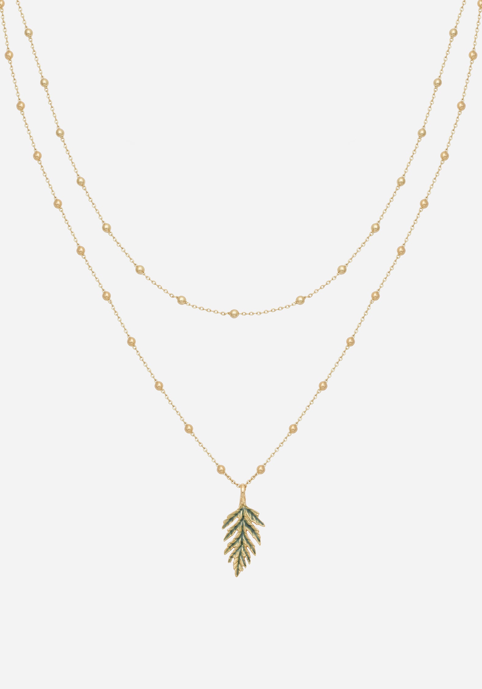 Alderwood Fern Double Layered Necklace
