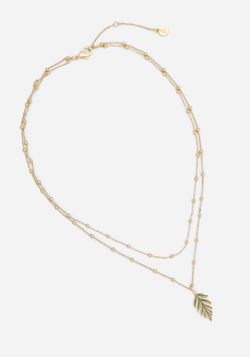 Alderwood Fern Double Layered Necklace