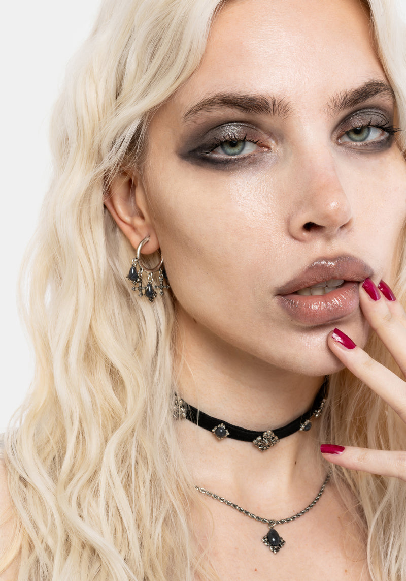 Crucentia Charm Hoops