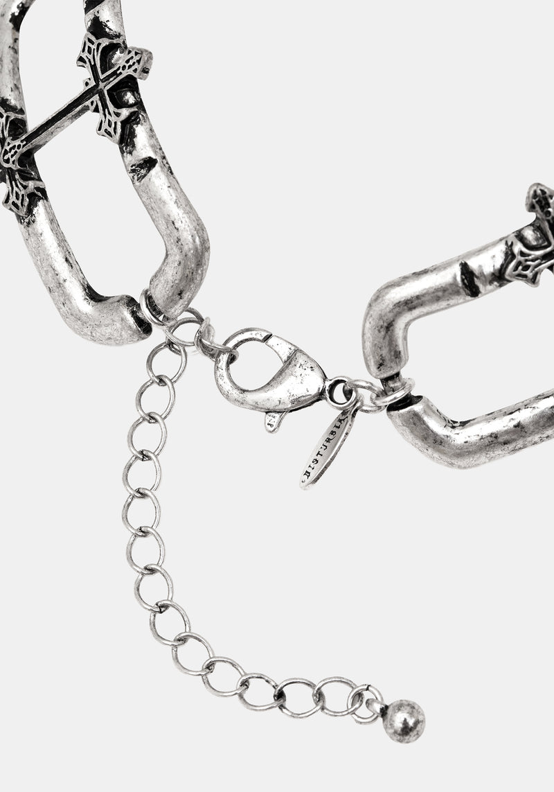 Electra Cross Link Chain Choker