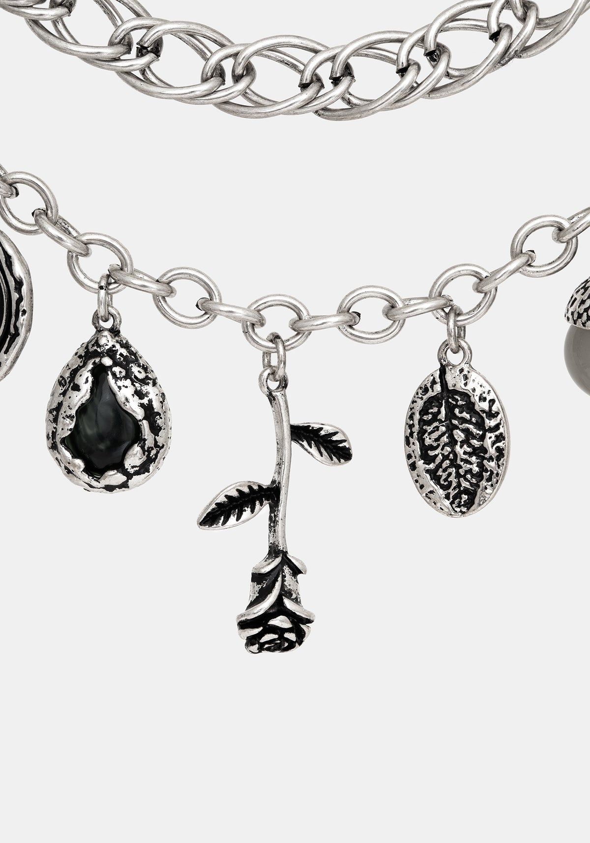 Draven Rat & Spider Charm Necklace