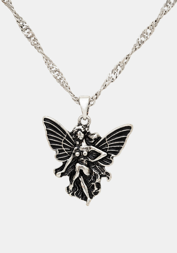 Sylvaine Fairy Trapped Flower Layered Necklace