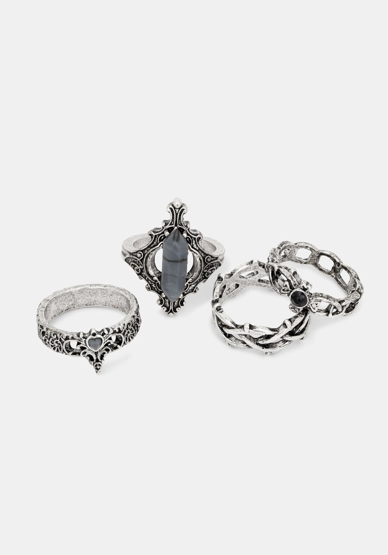 Gothique Assorted Ring Set