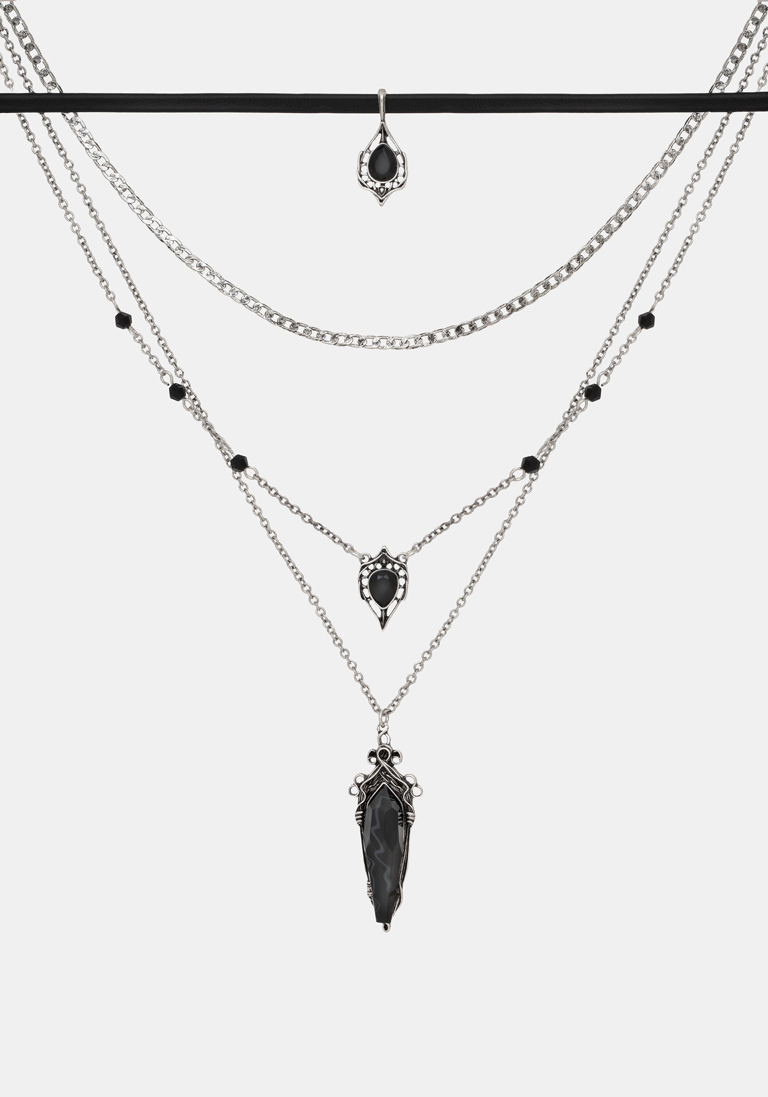 Gothique Stone Layered Necklace