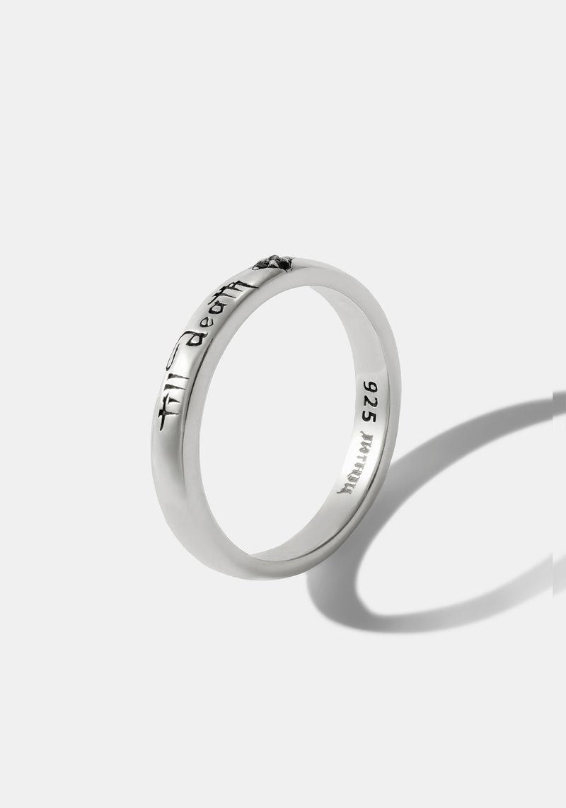 Till Death Sterling Silver Band - 4.5mm