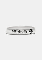 Till Death Sterling Silver Band - 9mm