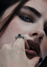 Querida Sterling Silver Dragon Ring