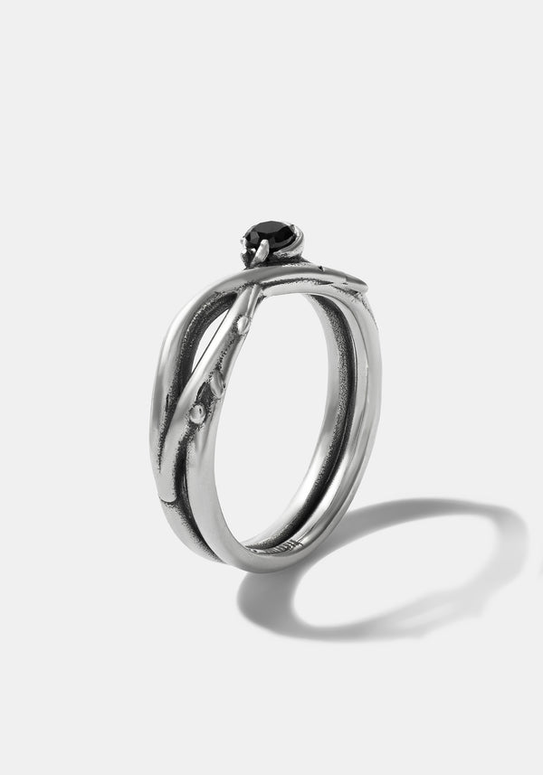 Rosethorn Sterling Silver Band - 4.5mm