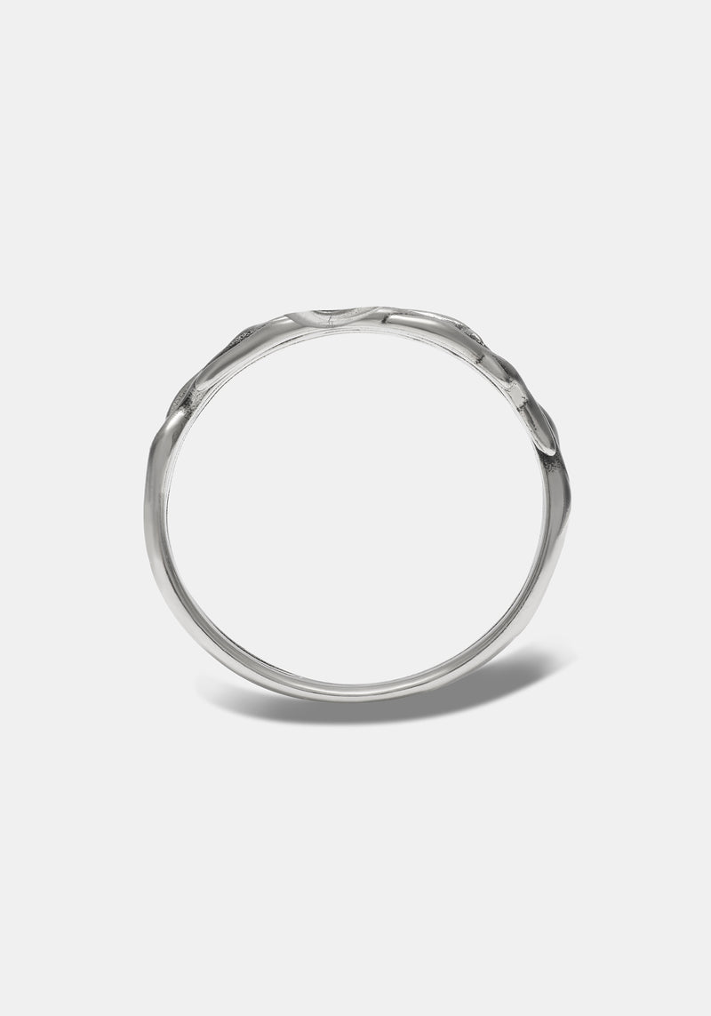 Rosethorn Sterling Silver Band - 9mm