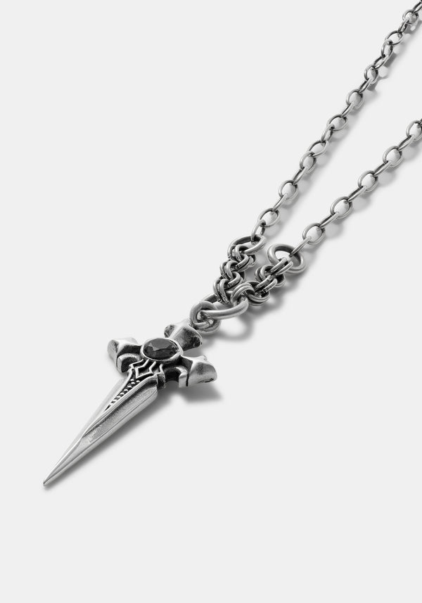 Sica Sword Sterling Silver Necklace