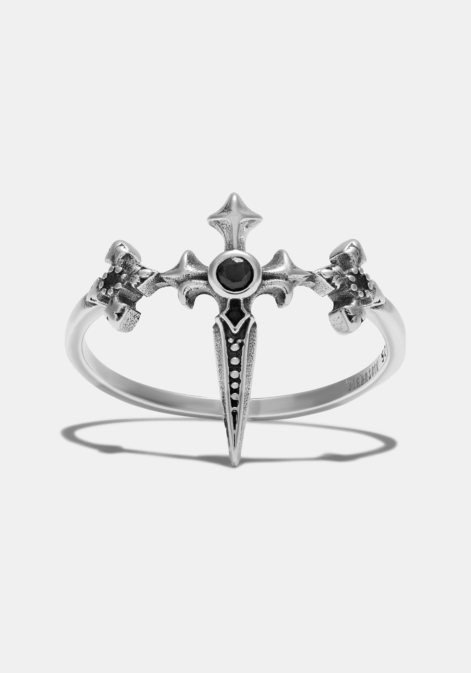 Sica Sterling Silver Black Spinel Ring