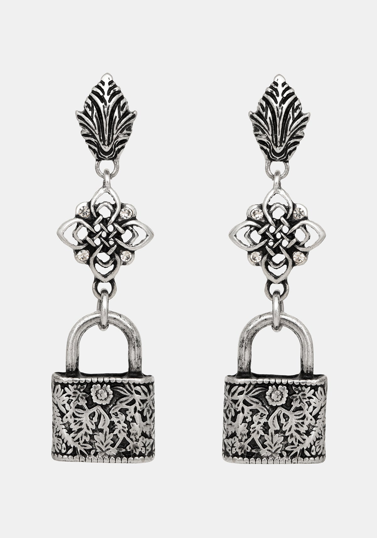 Gorthe Padlock Drop Earrings