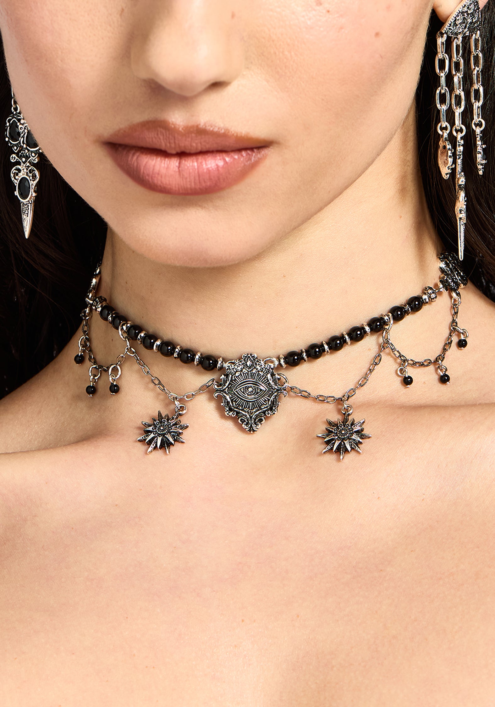 Gorthe Bead Snake Eye Choker