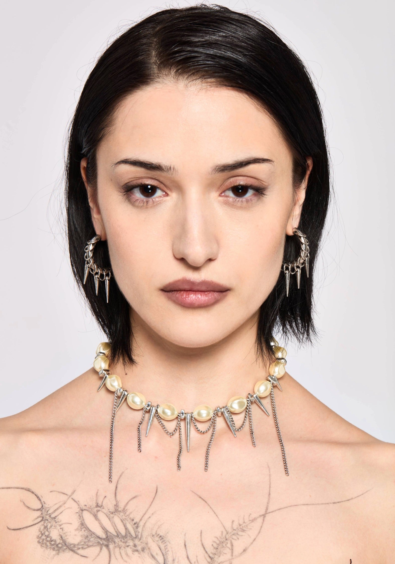 Gloryx Spike Pierced Hoops